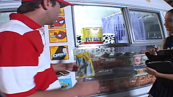 Alexis love bangs her mouth with ice cream before sex