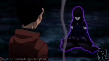 Raven lets damian fuck her feet