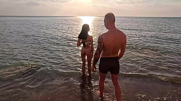 I took slender eva tender to a beautiful place by the sea and received thanks in the form of anal