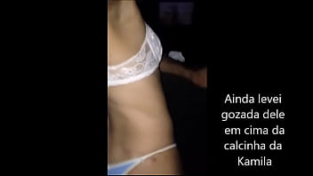 Casado De Calcinha Eu Brincando Com Um Ativo Com A Calcinha Asa Delta Azul Com Bolinhas Branca thumbnail