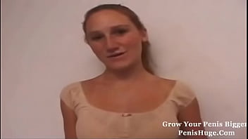 Teen fucked hard by huge cock