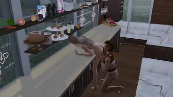 Работница кофейни отодрана среди рабочего дня