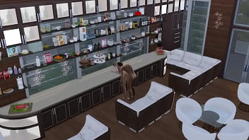 Работница кофейни отодрана среди рабочего дня