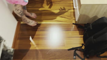 Horny sluts give huge dick guy the sloppiest double blowjob ever