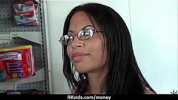 Desperate teen naked in public and fucks to pay rent 29