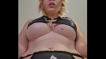 Slutty joi – blonde begs for cum all over her face and tits