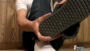 Sticky Boy Feet Coated In Cum thumbnail