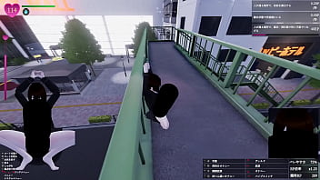 二人で話し込むのに集中してる人たちに、 けっこうおし〇こかけちゃったｗ