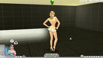 The sims 4 putinha tesuda mostrando as roupas novas