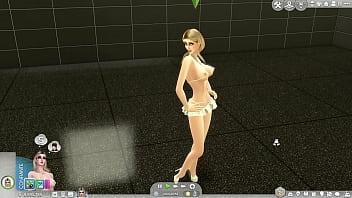 The sims 4 putinha tesuda mostrando as roupas novas