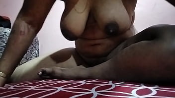 Indian homer's breast is sucked and massaged by her friend