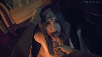 Vampire slut gets pounded and cummed on