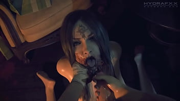 Vampire slut gets pounded and cummed on