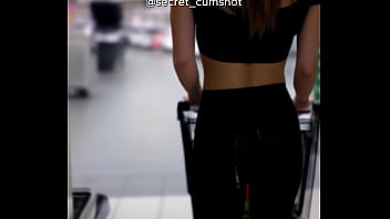 A i generated cum shot on babe's booty