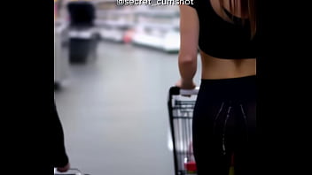 A i generated cum shot on babe's booty