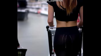 A i generated cum shot on babe's booty