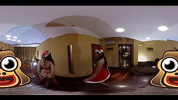 Slutty babes give santa the best present