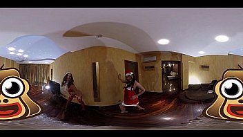 Slutty babes give santa the best present