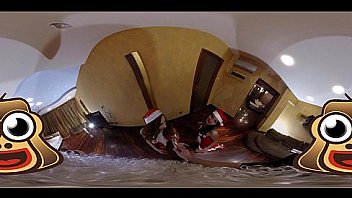 Slutty babes give santa the best present