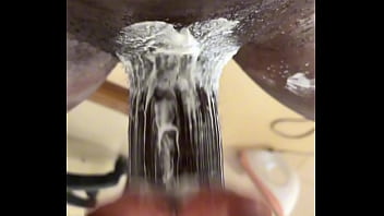 Sneak peak of black phanter bbc creaming and destroying tight sex toy