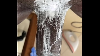 Sneak peak of black phanter bbc creaming and destroying tight sex toy