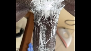 Sneak peak of black phanter bbc creaming and destroying tight sex toy