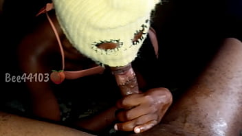 Deepthroating on my knees & i gage myself exs dick on it like a camp i am