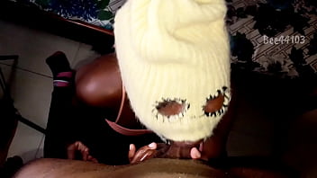 Deepthroating on my knees & i gage myself exs dick on it like a camp i am