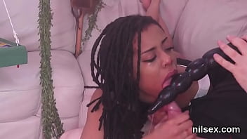 Crazy tramp gets her fuckholes opened and intensely banged