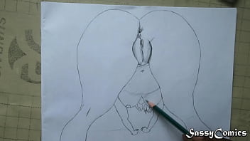 Fat pussy pencil sketch