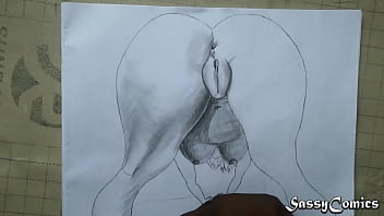 Fat Pussy Pencil Sketch thumbnail