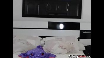 Busty teen exposes her body front the webcam