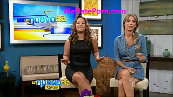 Venezuelan television host has upskirt oops moment on live television Venezuelan television host has upskirt oops moment on live television