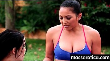 Sensual oil massage turns to hot lesbian action 18