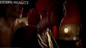 Трисс решила помочь Цири в сексе и решила сделать тройничёк