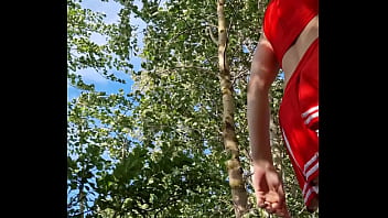 Asmr seashore forest barefoot walking waves sound forest sound upskirt