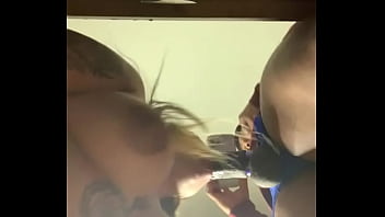 Preg girl blowing dick