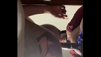 Preg girl blowing dick