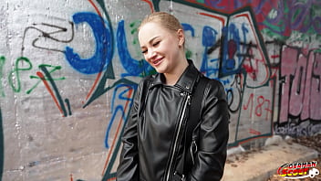 German scout tiny shy teen dasha dark pick up for first casting fuck