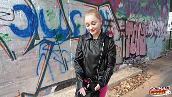 German scout tiny shy teen dasha dark pick up for first casting fuck