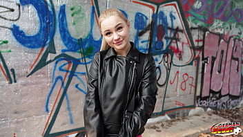 German scout tiny shy teen dasha dark pick up for first casting fuck