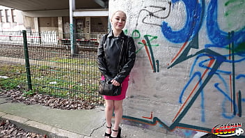 German scout tiny shy teen dasha dark pick up for first casting fuck