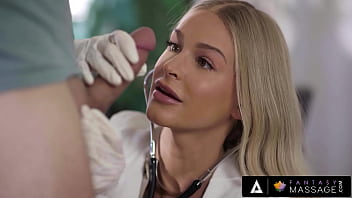Perfect doctor gives hand to her patient's boner Perfect doctor gives hand to her patient's boner