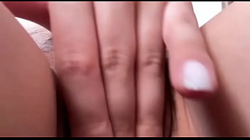 Step sister jerks off her wet hairy pussy with a big shot until orgasm with moans