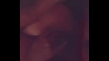 L gets load on her stomach