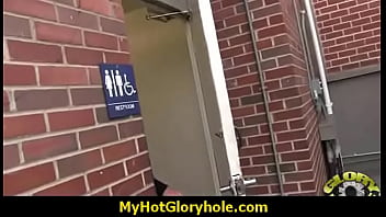 Interracial white lady confesses her sins at gloryhole 13