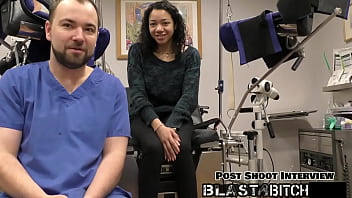 Yasmine woods' pussy gets blasted with cum after blowjob