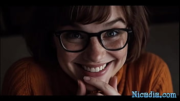 Scooby doo ai genrated cosplay velma filled with big cock