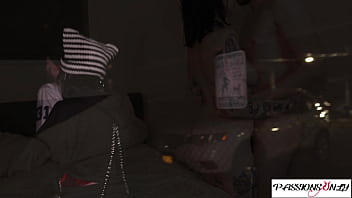 Reunited long distance couple make passionate love