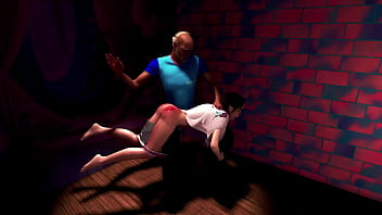 Melody's 1st spanking